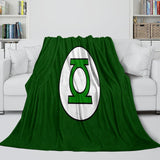 Green Lantern Blanket Flannel Throw Kids Room Decoration