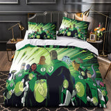 Green Lantern Duvet Cover Bedding Set Without Filler