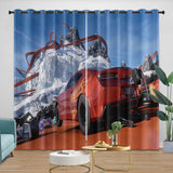 Hot Wheels Curtains Blackout Window Drapes Kids Room Decoration