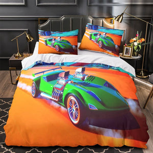 Hot Wheels Duvet Cover Pattern Bedding Set Without Filler