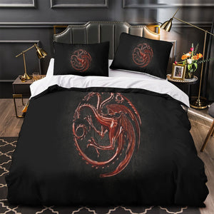 House of the Dragon Bedding Set Duvet Cover Without Filler