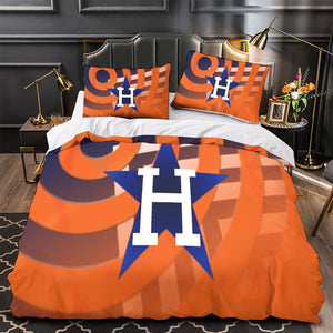 Houston Astros Bedding Set Quilt Cover Without Filler