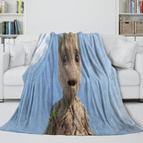 I Am Groot Blanket Flannel Throw Room Decoration