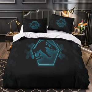 Jurassic World Duvet Cover Dinosaur Pattern Bedding Set Without Filler