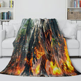 Jurassic World Rebirth Blanket Flannel Throw Room Decoration