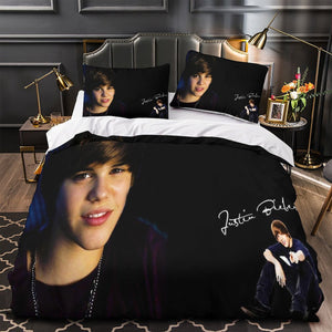 Justin Bieber Duvet Cover Kids Bedding Set Without Filler