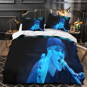 Justin Bieber Duvet Cover Kids Bedding Set Without Filler