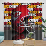 Kansas City Chiefs Curtains Blackout Window Drapes Kids Room Decoration