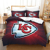 Kansas City Chiefs Duvet Cover Kids Room Bedding Set Without Filler