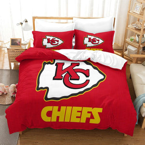 Kansas City Chiefs Duvet Cover Kids Room Bedding Set Without Filler