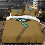 Kids bed Minecraft Bedding Set Quilt Duvet Cover Without Filler