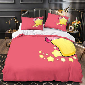 Kirby Bedding Set Quilt Duvet Cover Without Filler