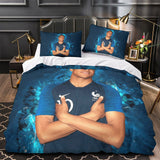 Kylian Mbappé Pattern Bedding Set Quilt Cover Without Filler