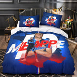 Kylian Mbappé Pattern Bedding Set Quilt Cover Without Filler