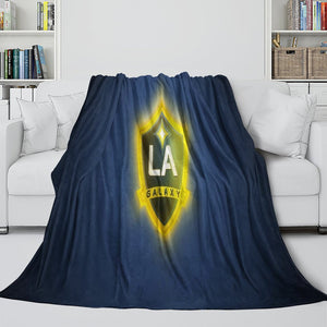 LA Galaxy Blanket Flannel Fleece Throw Room Decoration