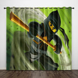 LEGO Ninjago Curtains Pattern Blackout Window Drapes