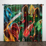 LEGO Ninjago Curtains Pattern Blackout Window Drapes