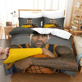 Lakers LeBron Raymone James Bedding Set Pattern Quilt Duvet Cover