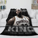 Lakers LeBron Raymone James Blanket Flannel Throw Room Decoration