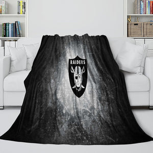 Las Vegas Raiders Blanket Flannel Fleece Throw Room Decoration