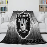 Las Vegas Raiders Blanket Flannel Fleece Throw Room Decoration