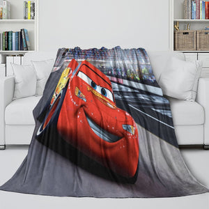 Lightning McQueen Blanket Flannel Throw Room Decoration
