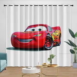 Lightning McQueen Curtains Pattern Blackout Window Drapes