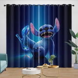 Lilo & Stitch 2025 Curtains Pattern Blackout Window Drapes Room Decoration