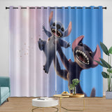 Lilo & Stitch 2025 Curtains Pattern Blackout Window Drapes Room Decoration