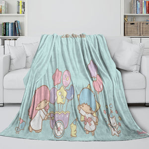 Little Twin Stars Blanket Flannel Fleece Throw Room Decoration