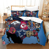 Los Angeles Chargers Bedding Set Duvet Cover Without Filler