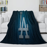 Los Angeles Dodgers Blanket Flannel Throw Kids Room Decoration