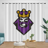 Los Angeles Kings Curtains Blackout Window Drapes Room Decoration