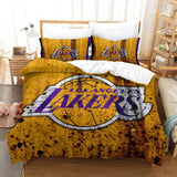 Los Angeles Lakers Bedding Set Pattern Quilt Duvet Cover