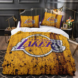 Los Angeles Lakers Bedding Set Pattern Quilt Duvet Cover