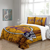 Los Angeles Lakers Bedding Set Pattern Quilt Duvet Cover