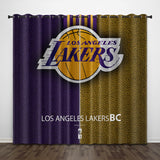 Los Angeles Lakers Curtains Pattern Blackout Window Drapes