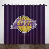 Los Angeles Lakers Curtains Pattern Blackout Window Drapes