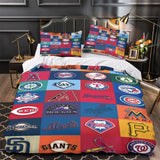 Major League Baseball MLB Duvet Cover Bedding Set Without Filler