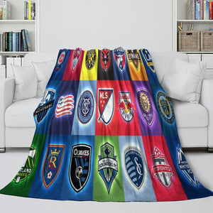 Major League Soccer MLS Blanket Flannel Throw Room Decoration