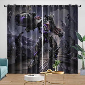 Megatron Curtains Blackout Window Drapes Kids Room Decoration