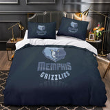 Memphis Grizzlies Bedding Set Duvet Cover Without Filler