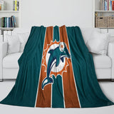 Miami Dolphins Blanket Flannel Fleece Throw Room Decoration