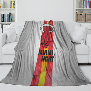 Miami Heat Blanket Flannel Fleece Throw Room Decoration