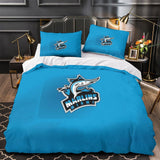 Miami Marlins Bedding Set Quilt Cover Without Filler