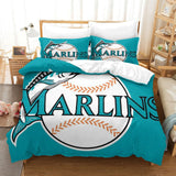 Miami Marlins Bedding Set Quilt Cover Without Filler