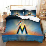 Miami Marlins Bedding Set Quilt Cover Without Filler