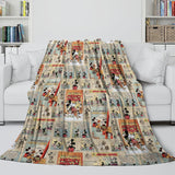 Mickey Mouse Blanket Flannel Fleece Throw Room Decoration