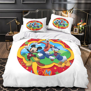 Mickey Mouse Club House Duvet Cover Kids Bedding Set Without Filler