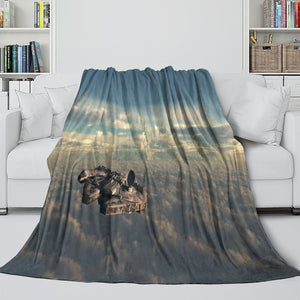 Millennium Falcon Blanket Flannel Throw Room Decoration